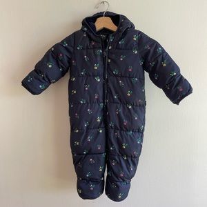 Baby Gap Floral Snowsuit